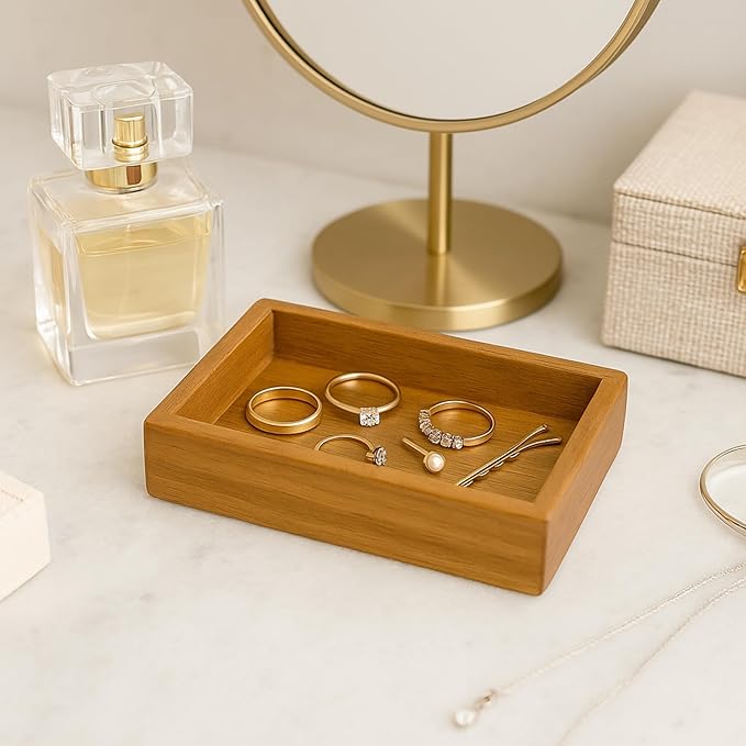 Creative Home 63068 Acacia Bath Rectangular Soap Dish, Soap Tray, Holder