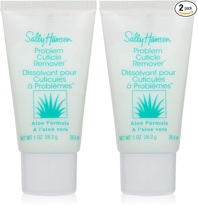 Sally Hansen Nail Treatment Problem Cuticle Remover™ | Eliminates Thick & Overgrown Cuticles | pH-Balanced Formula Infused with Aloe Vera-| Gently Soothes & Conditions Cuticles,(Pack of 2)