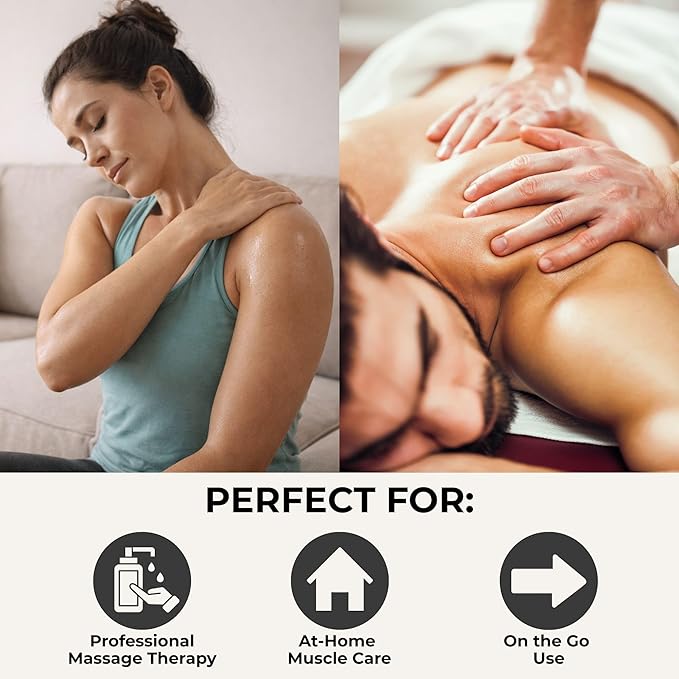 Prossage Heat Warming Relief Massage Oil for Therapuetic Massages, Deep Tissue Massages, and Aromatherapy, Topical Reliever, 8 Ounce Bottle