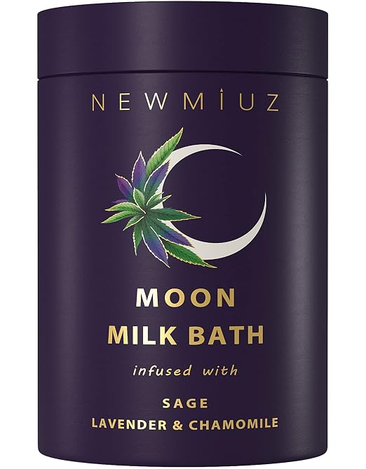 Cleansing Sage Moon Milk Bath Soak - Lavender Chamomile - Moisturize & Soften Skin Spiritual Stress Relief Gifts for Women Destress Luxury Spa Bath Salt Powder Birthday Perfect Stocking Stuffers by Unknown