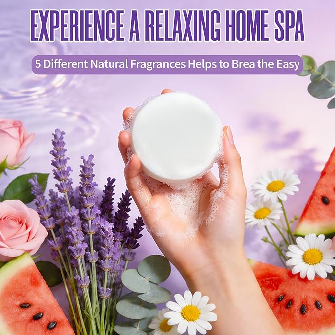 Shower Steamers Aromatherapy Gifts for Women Men 15 Pack, Basket Set for Mothers Day Gifts for Mom, Natural Eucalyptus & Mint, Watermelon Rose Chamomile Lavender Essential Oil, SPA Relaxing Self Care