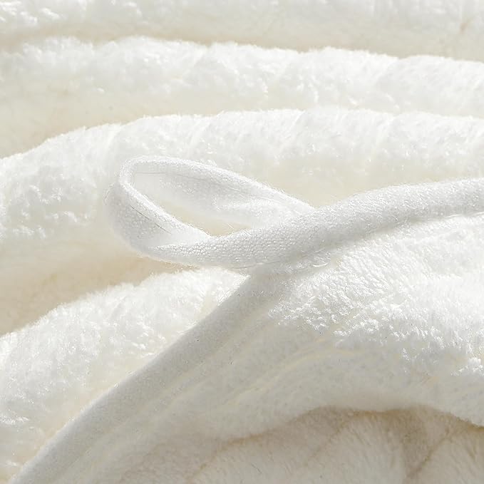 YTYC 39x78 Bath Sheets Extra Large Bath Towels for Adults Super Soft Absorbent Microfiber Oversized Bathroom Towels - White,2 PCS