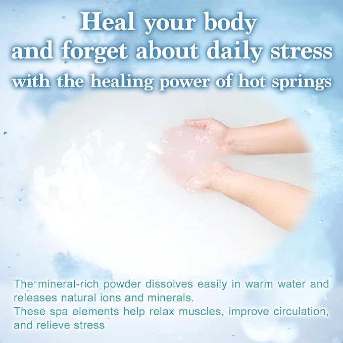 Yunohana Japanese Hot Spring Bath Salts, 100% Natural Mineral Bath Powder from Okuhida Onsen, No Chemicals, 250g