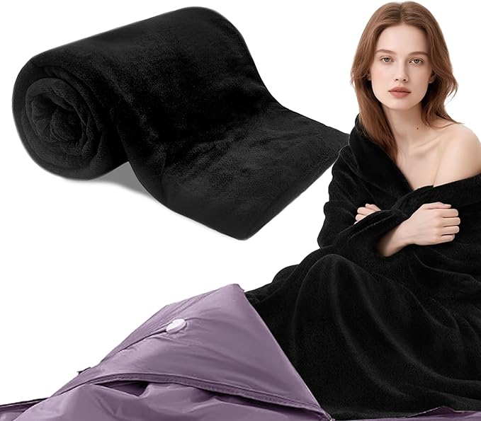 JZHLLA 70" x 30" Sauna Blanket Insert Towel, Reusable for Infrared Sauna Blankets, Quick-Dry Warm, Soft Absorbent Towel Cover for Home Spa, Gym, Pool and Portable Sauna Accessories