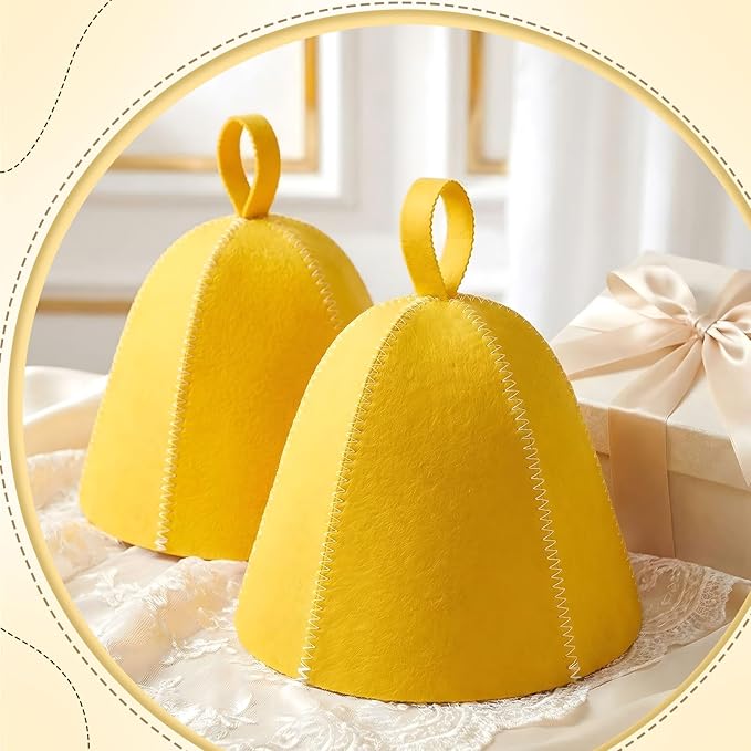 JaGely Sauna Hat for Men Women Sauna Hat Vaporarium Cap Russian Banya Cap for Bath House Accessories