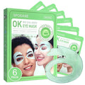 SPODARE OK Shape Eye Masks, 360° Fit Under Eye Patches with Collagen and Lavender Flower Extract, Firming Eye Masks for Puffy Eyes, Wrinkles, Self Care Gifts for Women - 6 Pairs, Calm Green