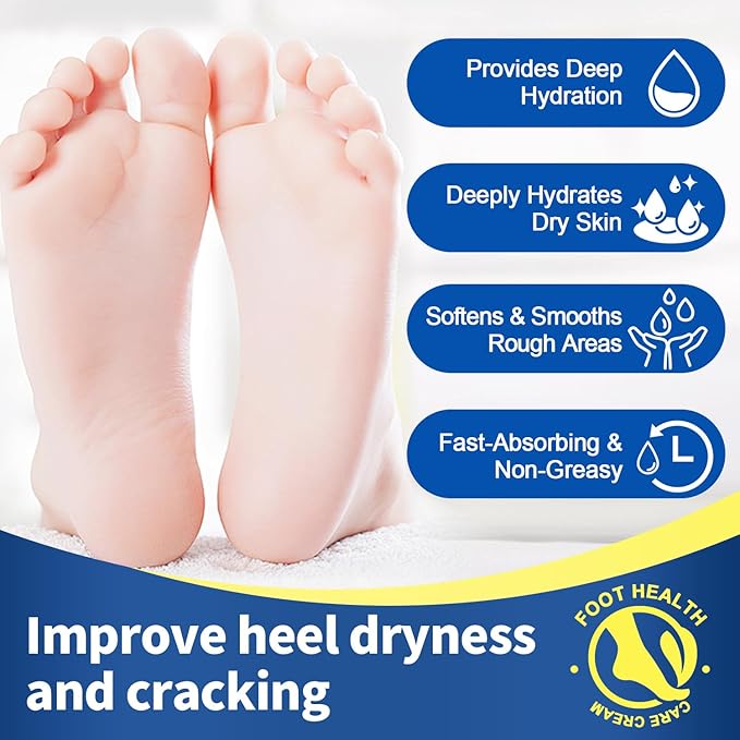 60% Urea Foot Cream Stick Plus 2% Salicylic Acid for Feet Maximum Strength Callus Remover Cracked Heel Treatment, Exfoliating Moisturizer for Dry Cracked Feet, Knees, Elbows, Hands Skin Softener