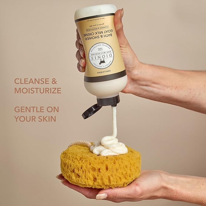 Dionis Bath & Shower Goat Milk Crème Vanilla Bean 14.5oz (Pack of 1)