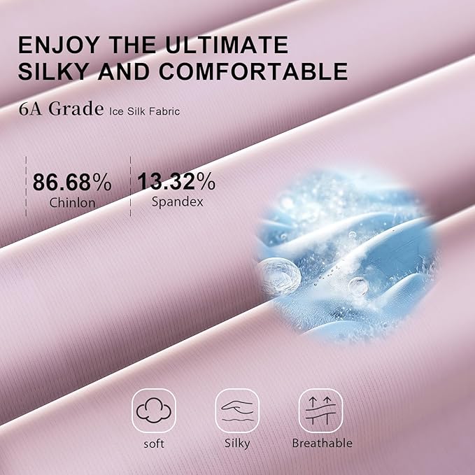 LC-dolida Sleep Mask with Bluetooth Headphones, Ice Silk Sleep Headphones with Bluetooth 5.4, Total Blackout Eye Mask for Sleeping, Sleep Soft Mask for Women Men, All Night Sleep, Travel(Pink)