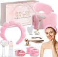 Skincare tools set, cute skin care tool for teens, facial accesories for skincare, clean girl aesthetic gifts, teen skin care kit, pink selfcare item, face cleaning kit, face washing kit for teen girl