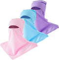 SATINIOR 3 Piece Balaclava Face Cover Sun Protection Neck Cover Summer Balaclava Motorcycle Face Mask for Men Women