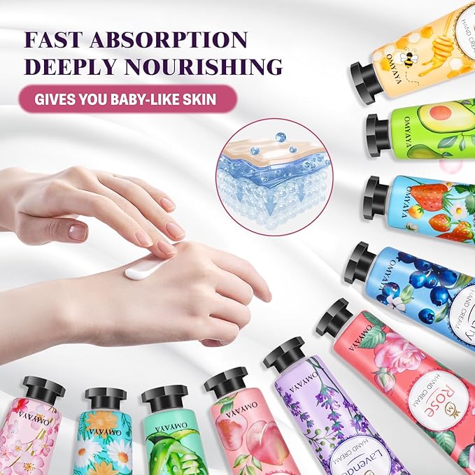 120 Pack Bulk Lotion, Teacher Appreciation Gifts, Mini Hand Cream Gift Set, Travel Size Lotion, Hand Cream for Dry Cracked Hands, Bulk Valentine's Day Gifts for Adults Women Nurse Coworkers