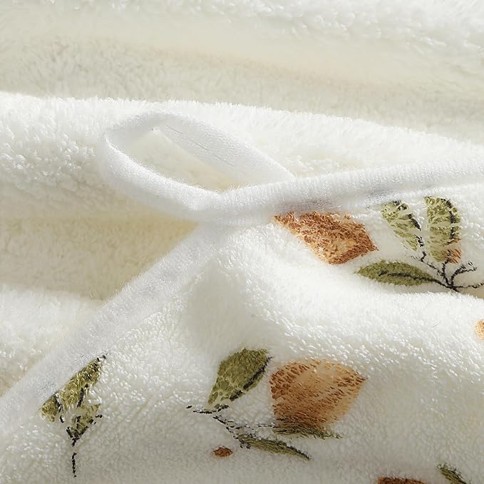 YTYC 29x59 Inch Bath Towels Set of 6 Large, Super Soft Absorbent Lint Free Microfiber Shower Towels for Bathroom 80% Polyester (Printing,6 Piece)