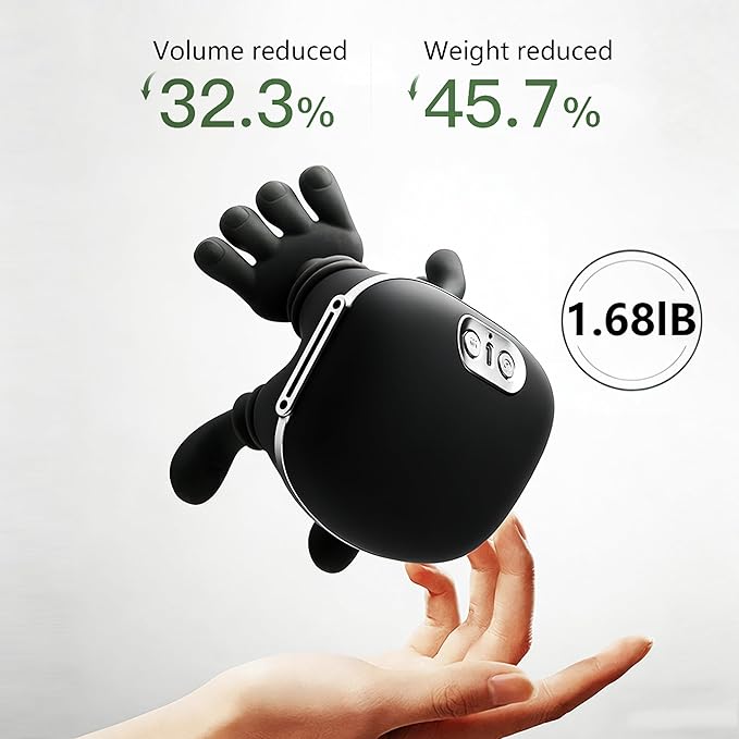 Neck Massager with Heat Electric Shoulder & Cervical Massage for Pain Relief deep Tissue Massage Heated for Neck, Back, Shoulder-2026 Black