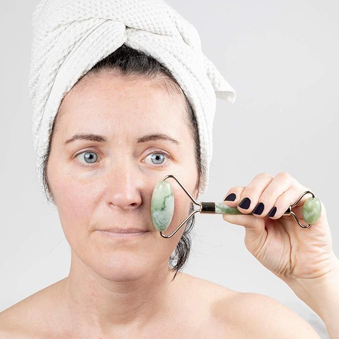 Sacred Weapon Jade Roller | Premium Face Roller Jade Massager | SPA Face Massage Tool | Face Massage Roller for Self-Treatment | Facelift Wrinkle Remover Skin Care Tools | Anti Aging Massage Roller
