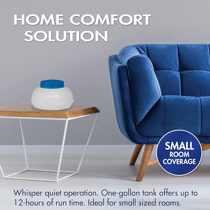 TheraCare Warm Steam Vaporizer | for Small Size Rooms | No Filter Required | Cold and Congestion Relief | Natural, Safe, Effective | Whole Family Comfort