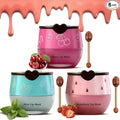 3PCS Bee Lip Balm Honey Pot Set, Moisturizing Propolis Mask, Hydrating Prevention for Dry and Cracked Skin, Exfoliating Scrubs, Sleep Mask Reduces Lines - Skin Care Products