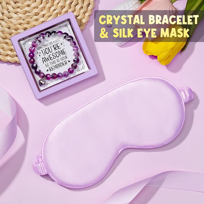 Birthday Gifts for Women Friendship, Unique Happy Birthday Gifts Basket for Mom Her Best Friend Sister Wife Girlfriend Coworker Teacher, Luxury Self Care Box Lavender Relaxing Spa Gifts Set w/Blanket