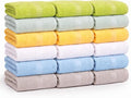 Small and Lightweight Cotton Towels Assorted Pastel Mix 24 x 40 inches Towels (18)