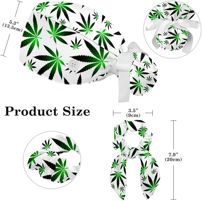 Women's Working Caps with Scrunchies Tarot Pattern Background Lace-Up Hat Unisex Hair Covers One Size