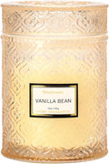 Vanilla Bean Candle, Large Decorative Glass Candle 19oz, Luxury Soy Wax Scented Candle Gift for Women, Home Fragrance for Living Room