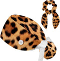 Scrub Cap with Hair Scrunchy, Ponytail Holder Surgical Cap