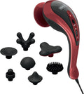 Wahl Clipper Deluxe Heated Therapy Corded Handheld Rotary Massage Kit, 8 Unique Attachments for Back, Neck, Leg, Hand Massage, FSA Eligible, Model 4344