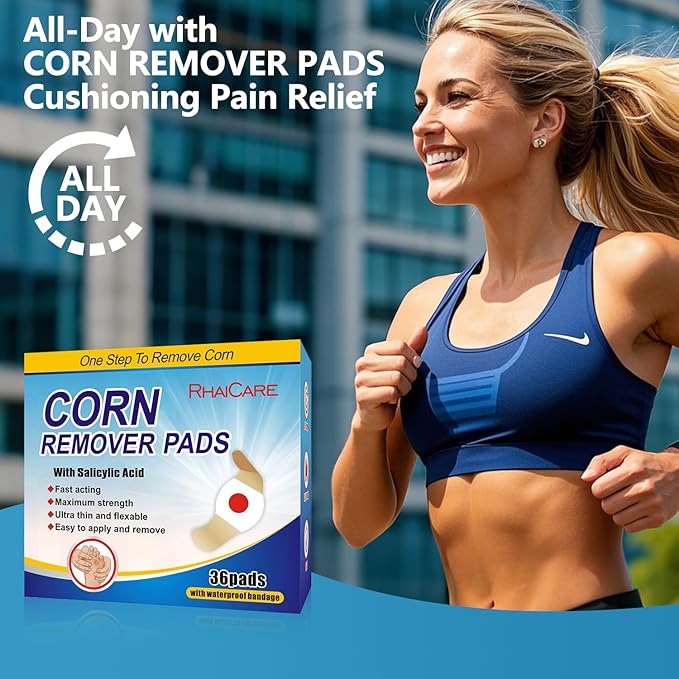 Corn removers for Toes feet Bottom of Foot Corn Remover,Corn Pads Callus Remover for Toes feet with 40% Salicylic 36 Count