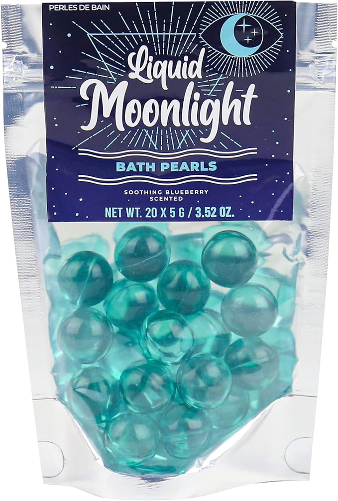 Gift Republic Liquid Spirit Moonlight Bath Pearls 20-Pack Soothing Blueberry Scent