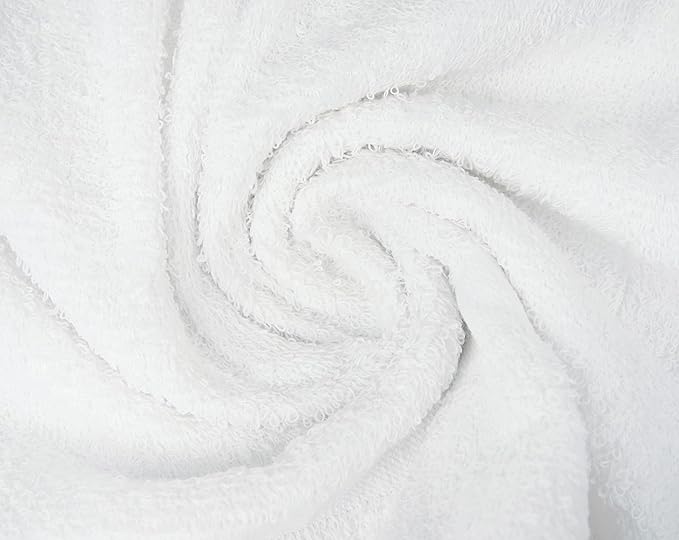 ZUPERIA White Bath Towels Bulk 60 Pack (20 x 40 Inches) - 100% Cotton Economy Light Weight Towels for Commercial Use - Quick Dry, Ultra-Soft, and Absorbent Bulk Towels