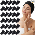 30 Pack Spa Headband Adjustable Facial Head Wrap for Women Black Hair Band for Makeup, Washing, Shower, Yoga, and Skincare