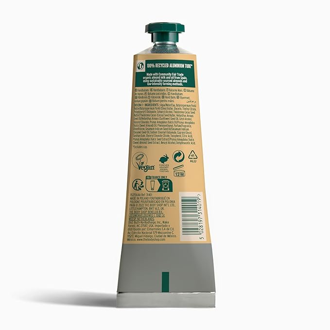 The Body Shop Almond Milk Hand Balm – Moisturizes and Protects Sensitive Skin – 1.0 Fl Oz