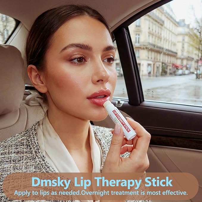 Dmsky Lip Therapy Lip Balm Stick,10 Natural Berry Flavor Healing Hydrating Chapstick Bulk for Chapped Lips Severe,Dry Lips,0.15 OZ