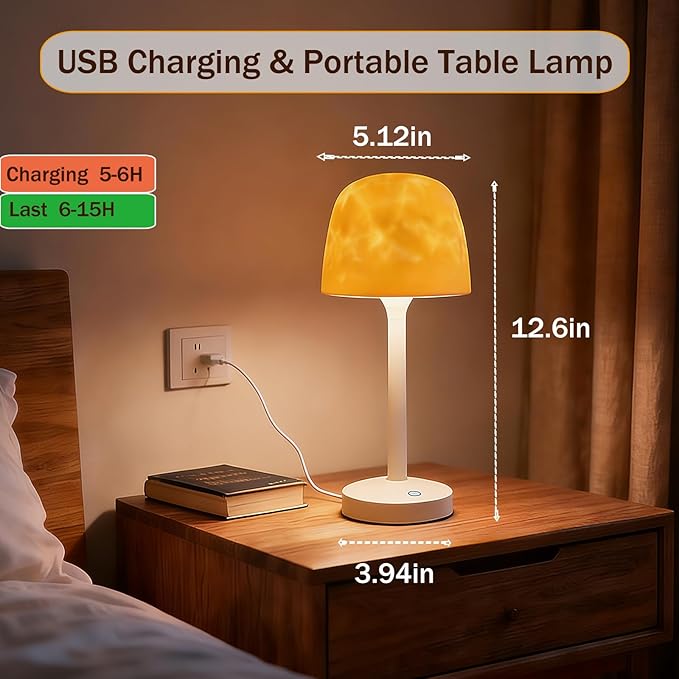 Waterproof Shower Lamp, Cordless Bathroom Lamp with Touch and Remote Control, LED Shower Light with 16-Color Ocean Wave Projector Light, Portable Ocean Lamp for Inside Showers/Bathtubs