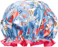 allydrew Reusable Women's Waterproof Shower Caps for Long Hair, Llamas