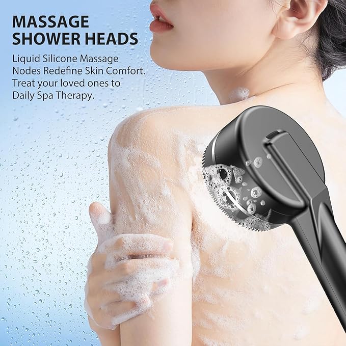 Filtered Shower Head with Handheld, High Pressure 3 Spray Showerhead with Filters & Upgraded Anti-clog Nozzles for Hard Water -Remove Chlorine, Reduce Dry Itchy Skin -ON/OFF Switch for Pet Bath