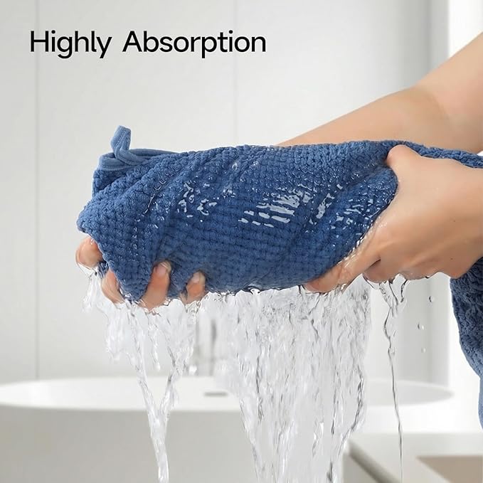 REDKISS Pack of 2 Jumbo Bath Sheets, 40 x 80 Inches Microfiber Bath Towels for Bathroom, Extra Large & Lightweight, Quick-Dry, Super Soft & Highly Absorbent, Perfect to Wrap Yourself in, Blue