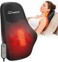 Snailax Shiatsu Back Massager with Heat, Neck Shoulder Massager for Pain Relief Deep Tissue, 4D Kneading Back Massage Pillow, 3 Speed/3 Modes Portable for Home Office Car Use