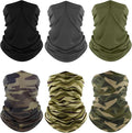 Fuinloth Neck Gaiter, 6 Pack Cooling UV Protection Bandana Face Mask Gator Scarf for Men Women
