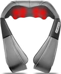UFFAE Shiatsu Neck and Back Massager with Heat, Electric Deep Tissue Kneading Neck and Shoulder Massage, Best Gifts for Women Men Mom Dad Mothers Fathers Day Birthday Gift, Grey (NOT Cordless)