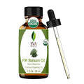 SVA Fir Balsam Essential Oil Organic – 1 Fl Oz – 100% Natural Organic Fir Oil - for Diffuser, Hair Care, Face, Skin Care, Aromatherapy, Scalp and Body Massage, Soap and Candle Making – with Dropper