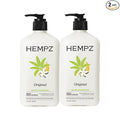 Hempz Original, Natural Hemp Seed Oil Body Moisturizer with Shea Butter & Ginseng, Pure Herbal Skin Lotion for Dryness, Nourishing Vegan Cream, Floral and Banana, 17 Fl Oz, 2 Pack