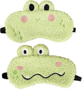 PERFECTSIGHT Sleep Eye Masks, Cute Sleep Eye Cover Lightweight Adjustable Eyeshade Mask Cover for Women Men Sleep Travel Nap, Crocodile Frog
