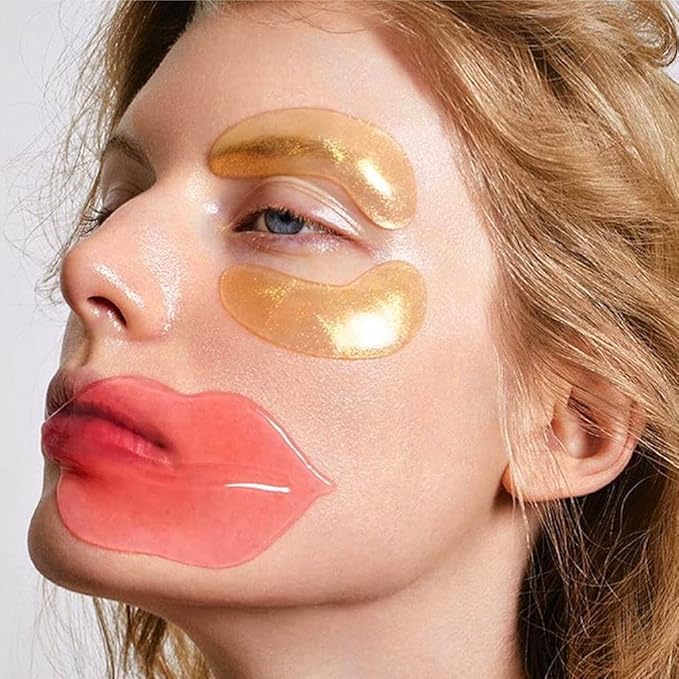 20Pcs Moisturizing/Plumping Lip Mask, Restores Moisture Mask for Dry Lips and Lines Overnight Care, Gel Treatment Masks  (Pink)