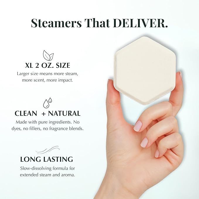 Eucalyptus Shower Steamers Aromatherapy, Vapor Shower Tablets with Eucalyptus Essential Oil, Fresh Breathing Shower Bombs, Strong Scented Gift for Women, 10 Pack, KEEM KEEM