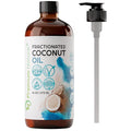 Premium Nature Fractionated Coconut Oil for Skin Moisturizer with Pump Massage Oils Best Carrier for Essential Oils Mixing Body OUL for Dry Skin Moisturizer Natural Oi for Face Hair Body 16 oz