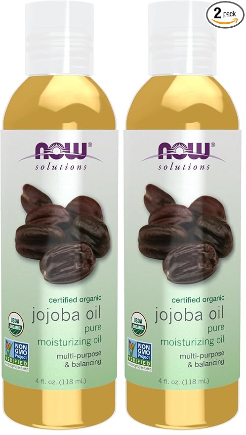 NOW Solutions Organic Jojoba Essential Oil,4-Ounce,(Pack of 2)