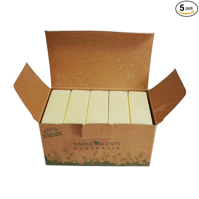 Simple Scents Australia Honeysuckle Scented Natural Soap Bars (5 Bars), 3.5oz Moisturizing French Triple Milled Soap Bars Enriched with Shea Butter - Pure Plant Oil Bath & Body