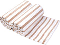 JML Beach Towels Set of 2, 30" x 60", Large Microfiber Bath Towel Cabana Stripe, Quick Drying Absorbent for Sauna, Shower, Gym, Summer Party, Sport, Swimming, Pool, Yoga, Camping, Coffee