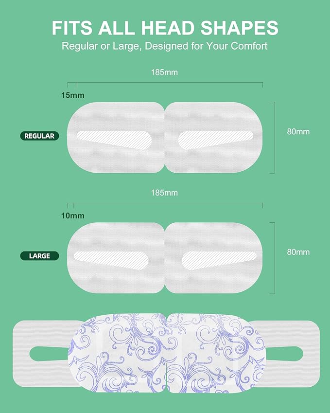 Large Self Heating Eye Mask for Dry Eyes Unscented 24 Pack, 45+ Min Steam Eye Masks Disposable Dark Circles Puffy for Sleep Travel Office, Warming Rest Eye Mask Best Gifts for Women